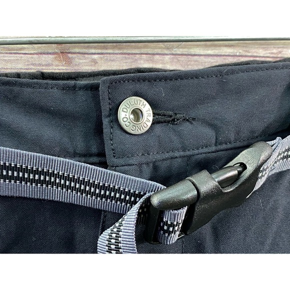 Duluth Trading Company Work Shorts Built in Belt Nylon Zip Pocket Black 2XL - Picture 9 of 10